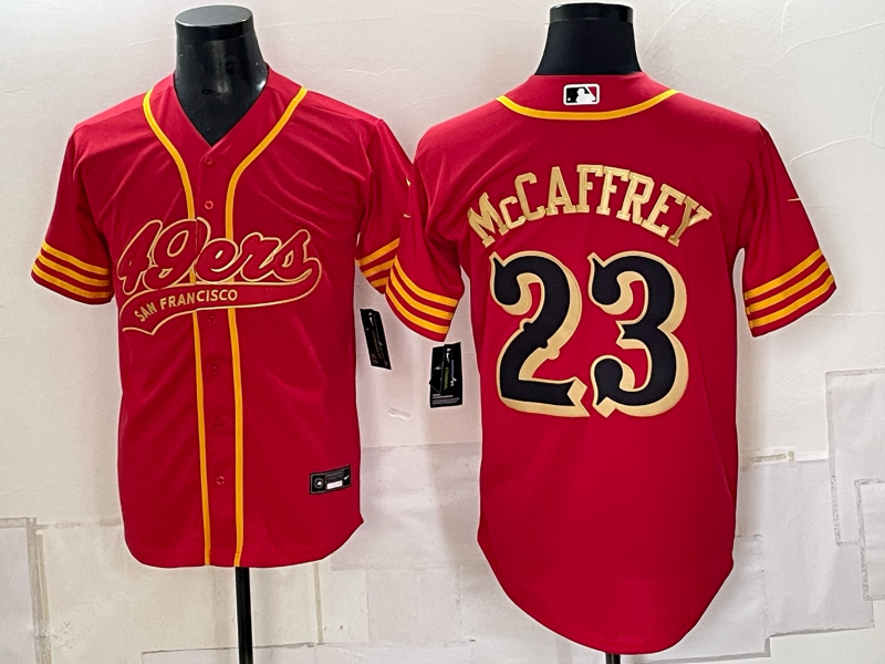 Men 2026 Nike San Francisco 49ers #23 McCaffery red NFL Jersey 093002